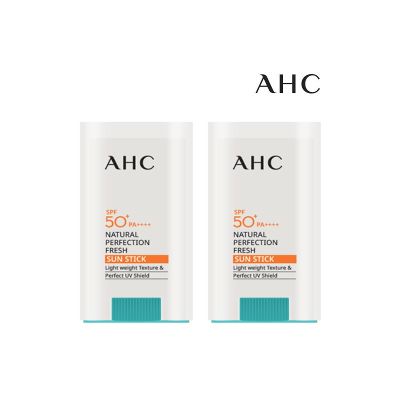 AHC 2025년 최신제조 AHC 내추럴 퍼펙션 더블쉴드 선스틱 22g 2개