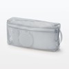 MUJI 44452011 3D Mesh Case, Gray, M, Approx. 9.8 x