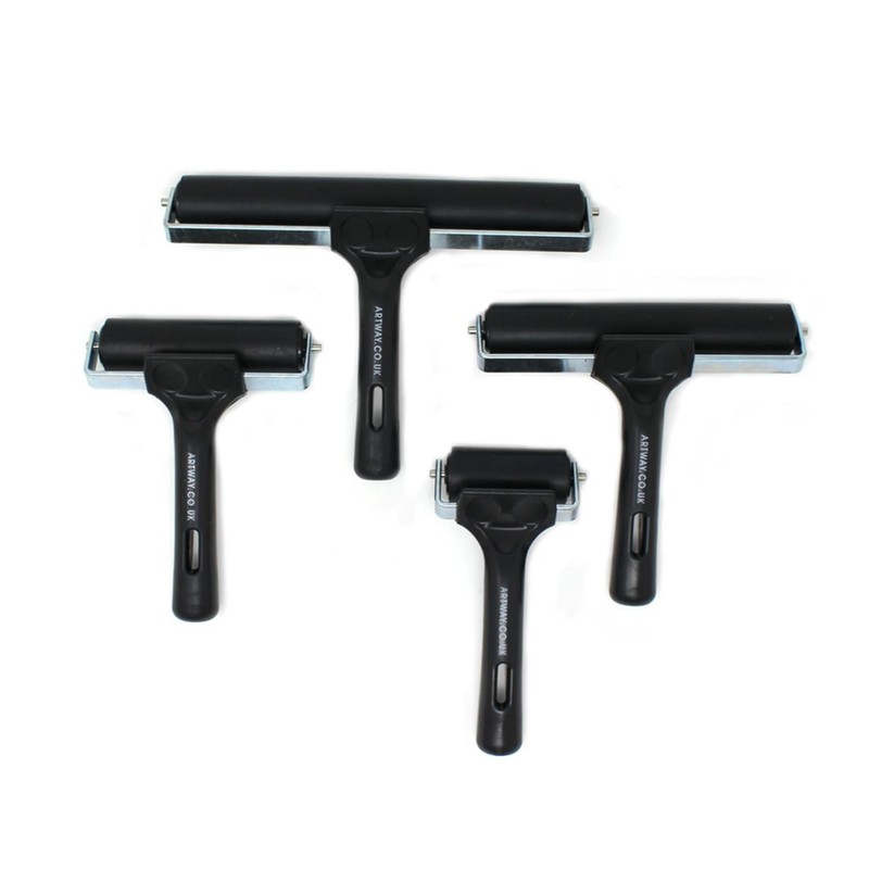 Artway Rubber Brayer Roller - 5.5cm – Black – Ideal