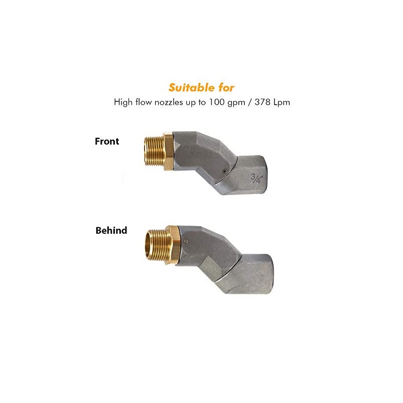 2PCS 3/4 Inch Fuel Swivel with Rotating Connector