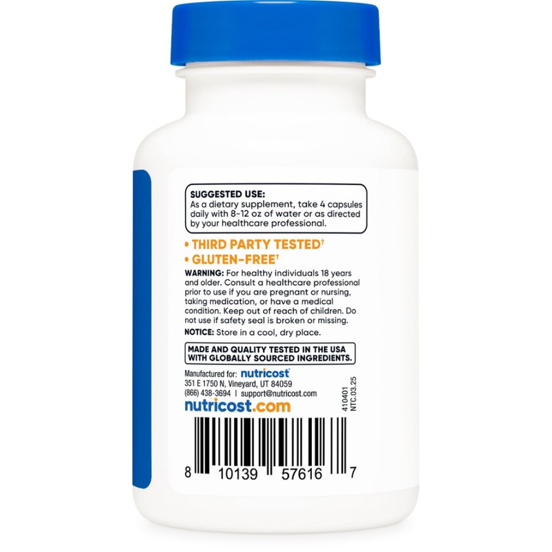 Nutricost Guggul Extract Supplement (3750 mg Equivalent) 120 Capsules -