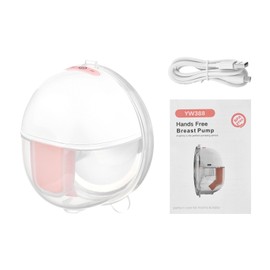 Wearable Hands Free Electric Breast Pump Portable Invisible Silent Pain Free Feeding Pump 3 Modes 9 Suction Levels with 24mm Flange 150ml Capacity for Home Office