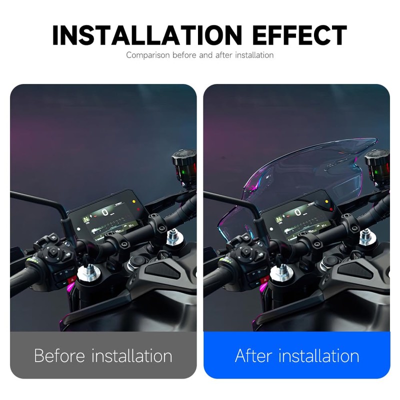 RUNNING PANTHER Windshield Deflectors for Yamaha MT-09 MT09 MT 09