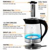 MegaChef 1.8Lt. Glass Body and Stainless Steel Electric Tea Kettle