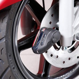 IFAM Road75 Anti-Theft Device for Motorcycle Disc Brakes, Yellow Colour, Compact and High Safety, Hardened Steel, 5.5 mm Diameter