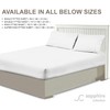 Sapphire Collection Luxury Percale Non Iron White Fitted Sheet Size