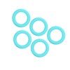 5pcs Baby Soft Silicone Teething Ring Toy Infant Safe Elastic