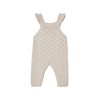 Vertbaudet Baby Knitted Dungarees with Valance Straps Oeko-Tex, beige heather