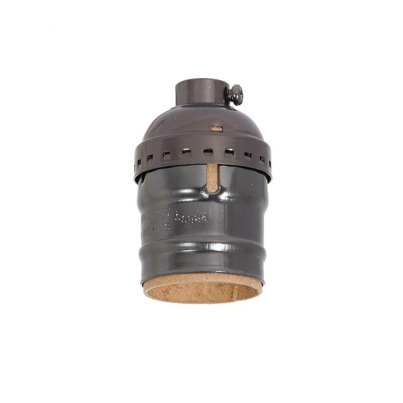 B&P Lamp® Short Keyless, Aluminum Medium Base Lamp Socket with