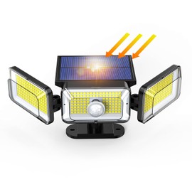 OOTDAY Upgraded Solar Lights Outdoor, 3 Modes 368LED Solar Security Lights Outdoor IP65 Waterproof Solar Motion Sensor Lights Outdoor Solar Wall Lights Outdoor Lights for Front Door, Backyard, Garage