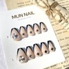Black Swan Nail Tips - Short Oval / 블랙스완 네일팁