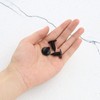 EMSea 30pcs Plastic Fir Tree Trim Clips Black 6mm Hole
