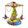 O012 Tin Toy Ornament Carousel Merry Go Round Christmas Tree