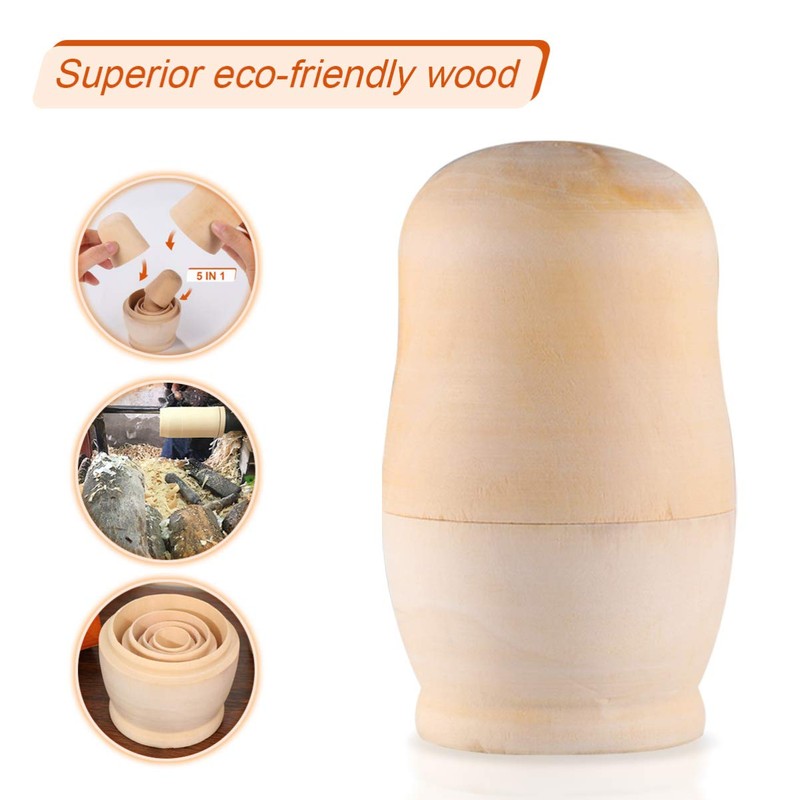 iplusmile Matryoshka Russian Doll Wooden Nesting Interior Children's Toy Present