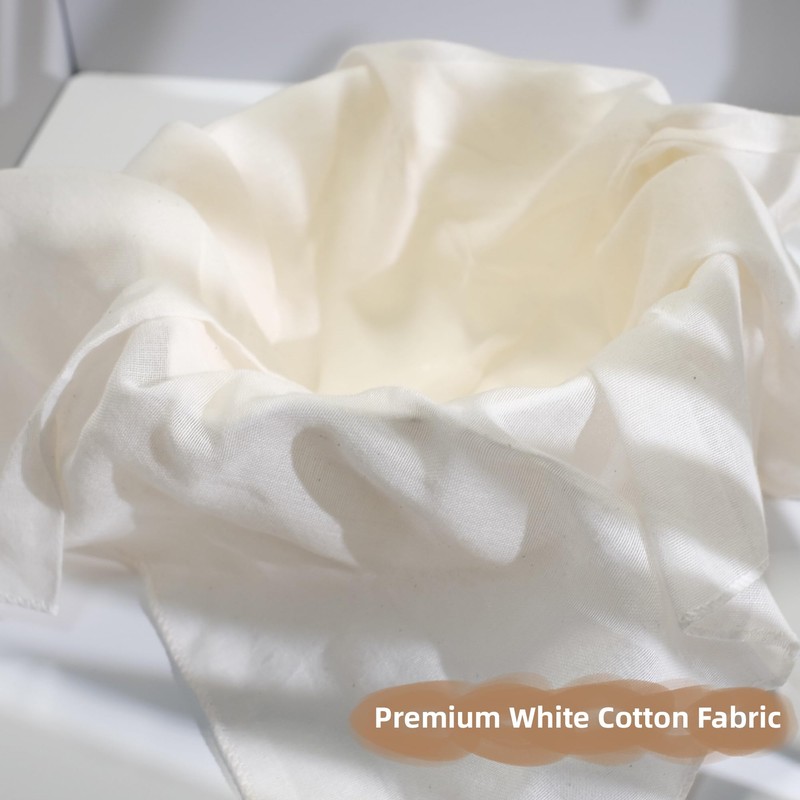 6-Pack Cheesecloth 20x20" Grade 100-100% Unbleached Cotton (Food-Grade), Fine Filtration