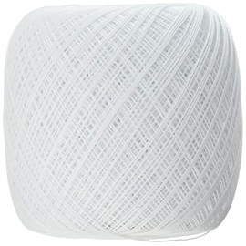 Olympus Thread Gold Ticket Lace Thread #70 Col.801 White Type 0.7 oz (20 g) Approx. 92.8 ft (348 m)