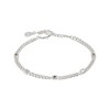 Alex and Ani April Birthstone Clear Crystal Curb Chain Bracelet