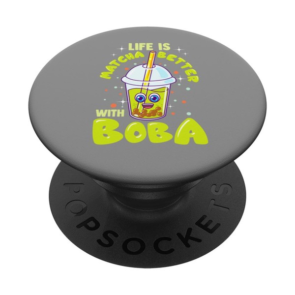 Cute Boba Tea Life Is Matcha Better Kawai Bubble Milk