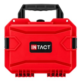 Eylar 11.8" Intact Series Compact Hard Camera Case, Lightweight and Durable Stacker Design with Foam (Red)