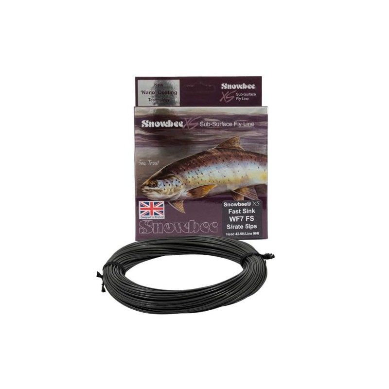 Snowbee XS Sub-Surface Fast Sink Fly Line WF6 – Charcoal