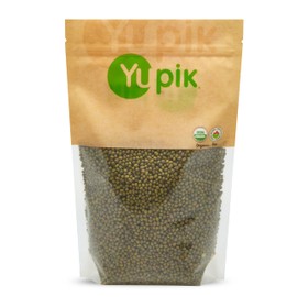 Yupik Organic Mung Beans, 2.2 lb (35.3 oz), USDA Certified, Kosher, Gluten-Free, Dried Legumes, Excellent Source of Protein & Fiber, Perfect for Sprouting, Soups & Salads
