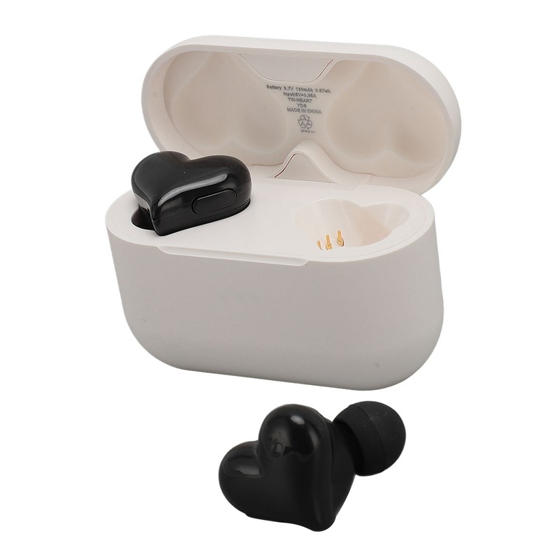 Heart Shaped Wireless Earbuds HIFI Stereo Sound Waterproof Bluetooth 5.3