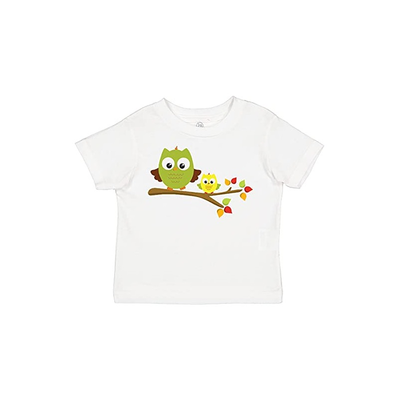 inktastic 2 Cute Owls on a Branch Toddler T-Shirt 2T