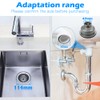 inodiref Stainless Steel Kitchen Sink Basket Strainer Plug Waste Kitchen