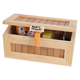 Wooden USB Electronic Box Cute Tiger Funny Interactive Stress-Relief Toy Don't Touch Gag Toys Gift Desk Decoration