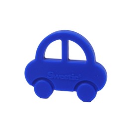 Sweetie Teether Teething Car Toys Silicone Teething for Babies Silicone for Baby Teething (Blue)