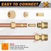 HASAOMOI 255PCS Brass Compression Sleeves Ferrules Inserts Nuts Fittings for