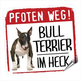 Bull Terrier Bull Terrier Small Car Sticker Paw Way Dog Sticker Reflective Reflective siviwonder No.1