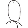Bard's Oval Shaped Wrought Iron Black Ornament stand, 11" H