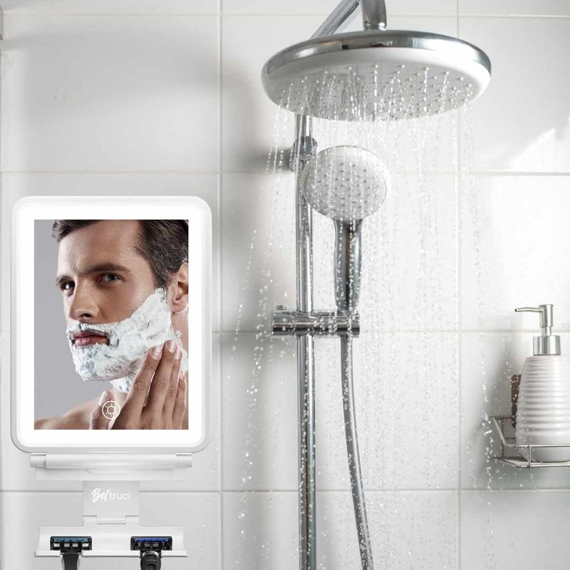 Beltruci Vanity Mirror with Lights | Fogless Shower Mirror |