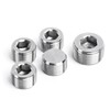 Goldpea Stainless Steel 316 Hex Socket Plug, 1/4" NPT Male,