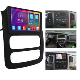 Upgraded Android 13 Car Stereo Fit for Dodge RAM 1500 2500 3500 Truck 2003-2005 9 Inch Car Radio with Carplay&Android Auto Support GPS Navigation/Backup Camera,FM/RDS/Bluetooth/IPS Touch Screen