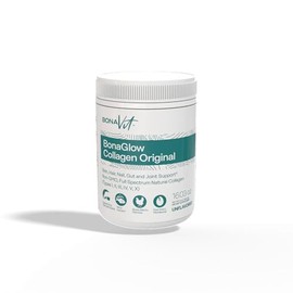 Bonavit BonaGlow Multi-Collagen Powder Types I, II, III, V & X from 4 Natural Sources – Supports Skin, Hair, Nails, Joints & Digestion (44 Servings)