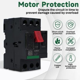 DewinLVD Motor protection switch, motor protection switch GV2ME10 4-6.3A 690VAC