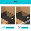 Pull out Cabinet Organizer Fixed with Adhesive Nano Film, Simple