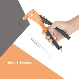 Fumetax 8122002 Blind Riveting Pliers 35# Carbon Steel Pop-Rivet Pliers with Handle Protection for Blind Rivets from 2.4 - 4.8 mm