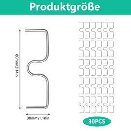 VZU Pack of 30 8 cm M-shaped Fruit Tree Branch Spreader, Branch Puller & Branch Fixer for Spreading and Leveling Fruit Tree Branches, Adjustable Garden Branch Clips, Agricultural Tools, Bending