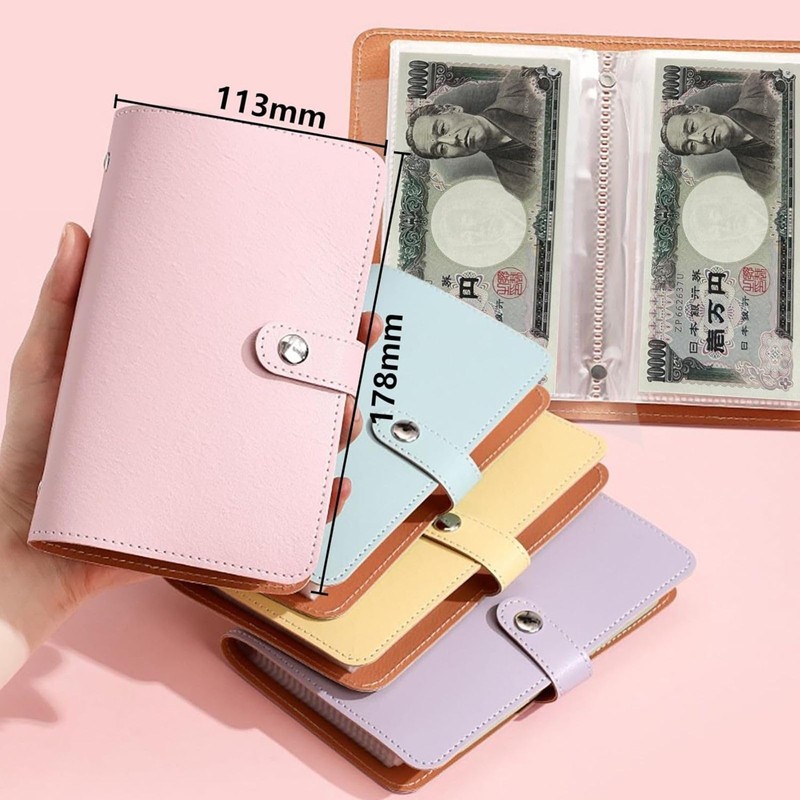 WONIONI Savings Notebook 2-Piece Set Savings File Savings Binder Bill