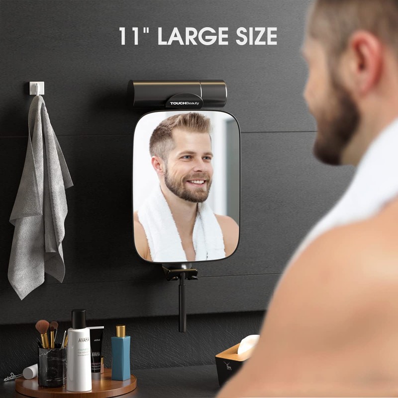 TOUCHBeauty Shower Mirrors for Men, 3X Magnification Shaving Mirror with
