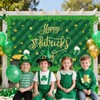 AIBIIN St.Patrick's Day Banner Happy St Patricks Day Backdrop Shamrock