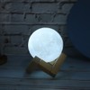 Moon Table Light 3D Printing Night Lamps Charging Bedroom for