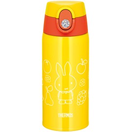 Thermos FJO-600WFB Y Vacuum Insulated 2-Way Bottle, 0.6L/0.64L Miffy Yellow