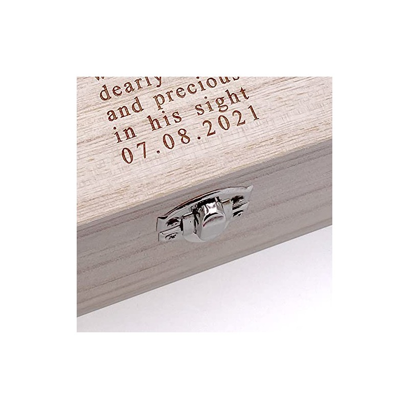 ukgiftstoreonline Baptism Keepsake Wooden Memory Box Gift