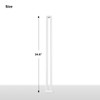 INFRANGE Picket Fence Post 32" High for Curved Vinyl PVC