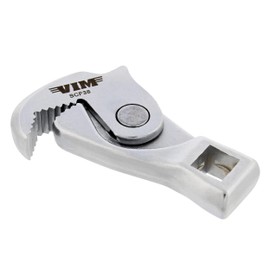 VIM Tools Adjusting Crowfoot Wrench - Plumbing 3/8in Drive Spring-Loaded Universal Auto Adjusting Wrench 5/16 to 11/16in