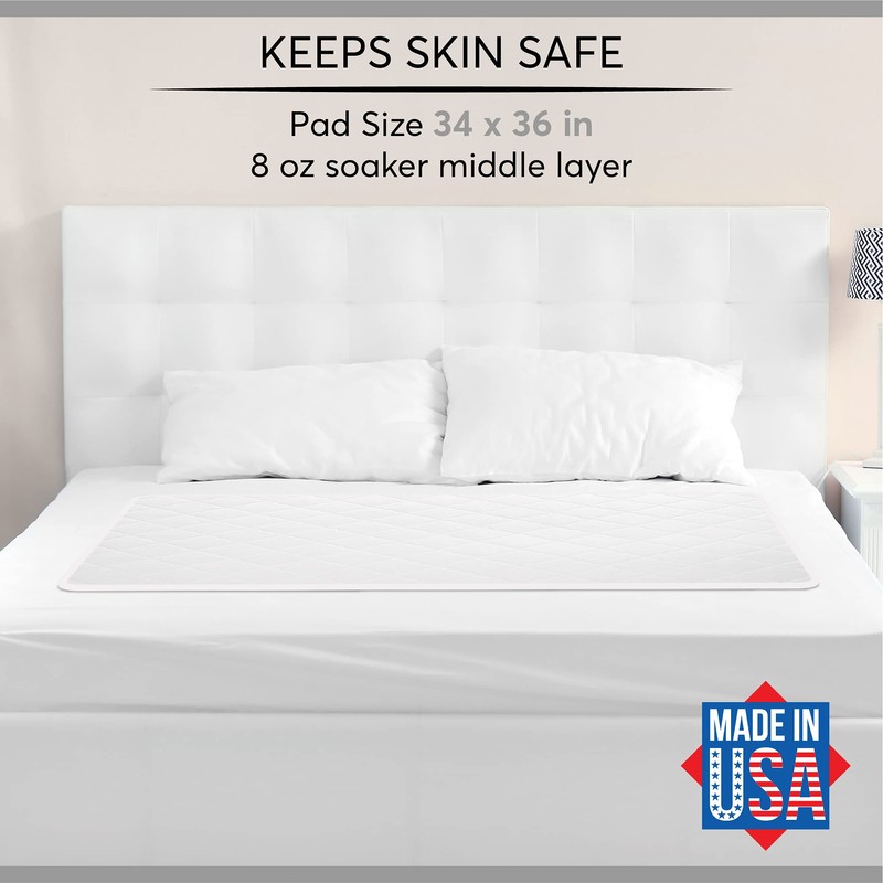 Wave 2 Pack - Reusable Underpad Washable 34x36 Green -